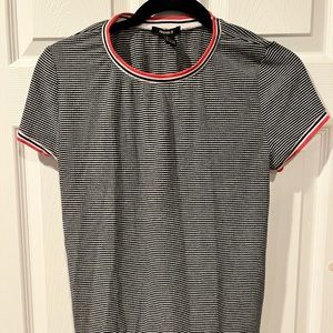 Striped baby doll tee